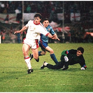 Mark Hughes Busquets 1991 Manchester United Barcelona