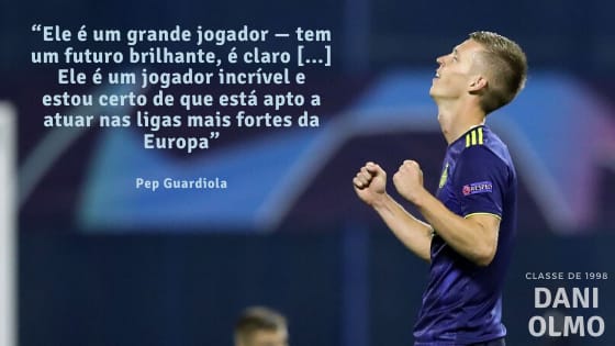Dani Olmo Pep Guardiola Dinamo Zagreb Manchester City