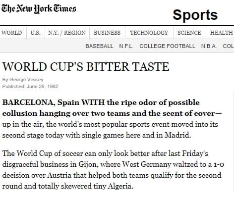 New York Times Algeria 1982