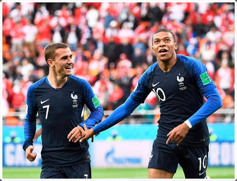 Antoine Griezmann Kylian Mbappé France 2018