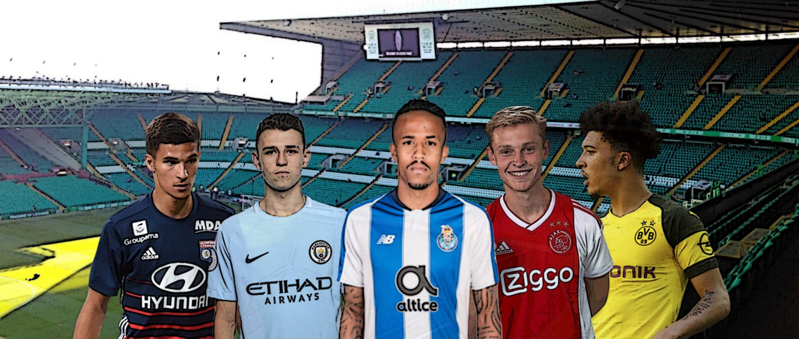 Aouar Foden Éder Militão Frenkie De Jong Sancho