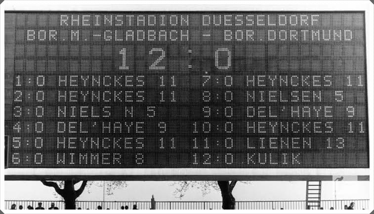 Borussia Dortmund Mönchengladbach 12-0