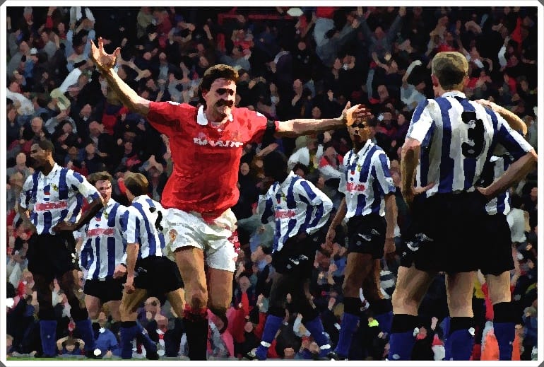 Manchester United Sheffield Wednesday 1992-93 Boxing Day