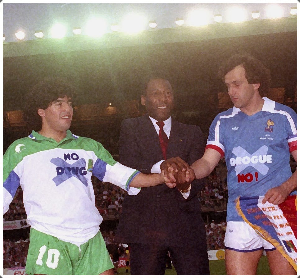 Maradona Pelé Platini 1988