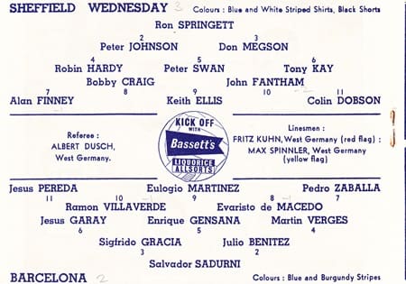 Program Sheffield Barcelona