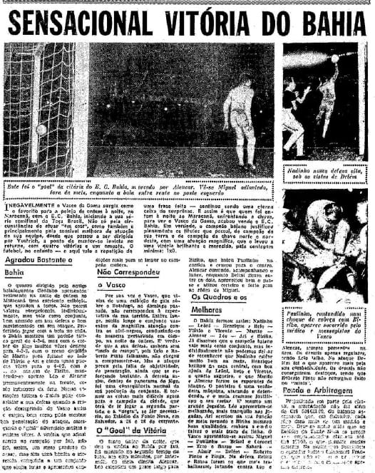 O Globo Bahia Vasco 1959