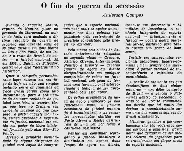 Jornal Brasil Náutico 1967