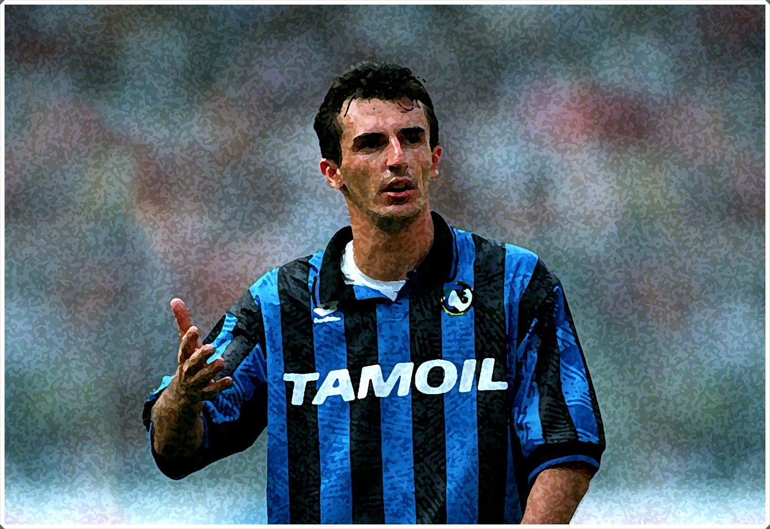 Roberto Rambaudi PLAYING FOR Atalanta in 1992