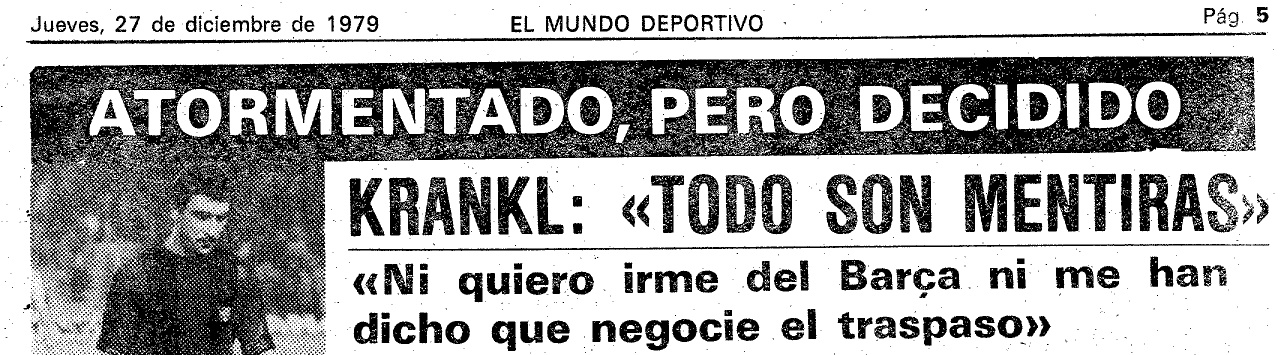 Krankl Salida Barcelona