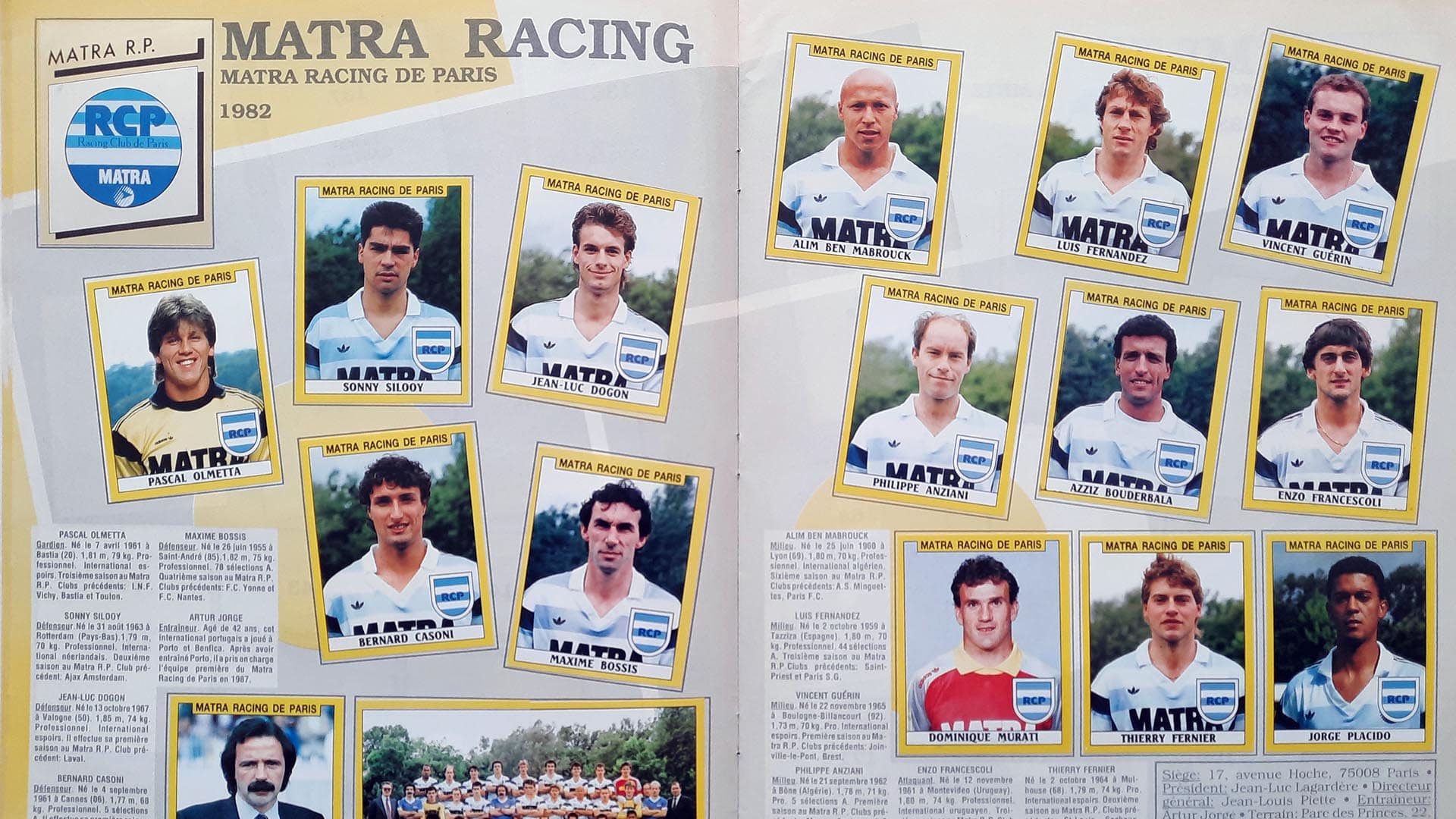 Album Racing Paris 1987-88